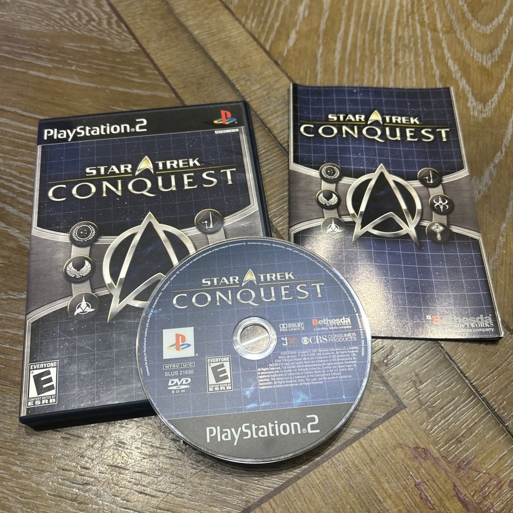 Star Trek: Conquest (Sony PlayStation 2, 2007) Complete Tested